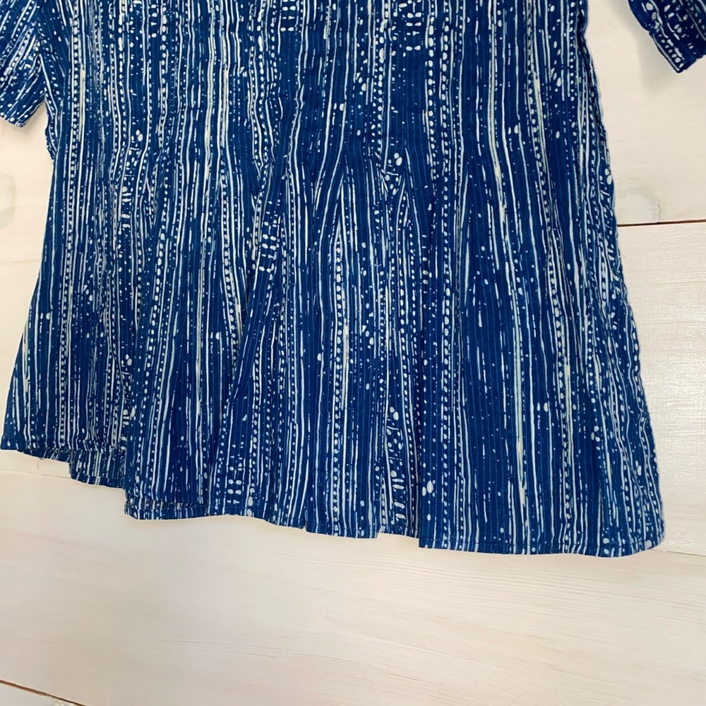 Maeve By Anthropology Blue Top Women’s Size 4 - Picture 3 of 6